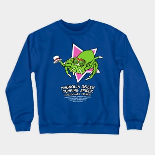 Magnolia Green Jumping Spider Crewneck Sweatshirt